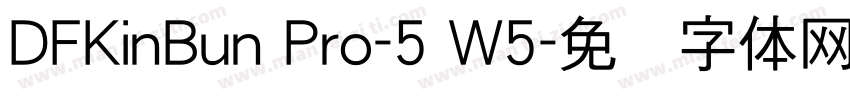 DFKinBun Pro-5 W5字体转换